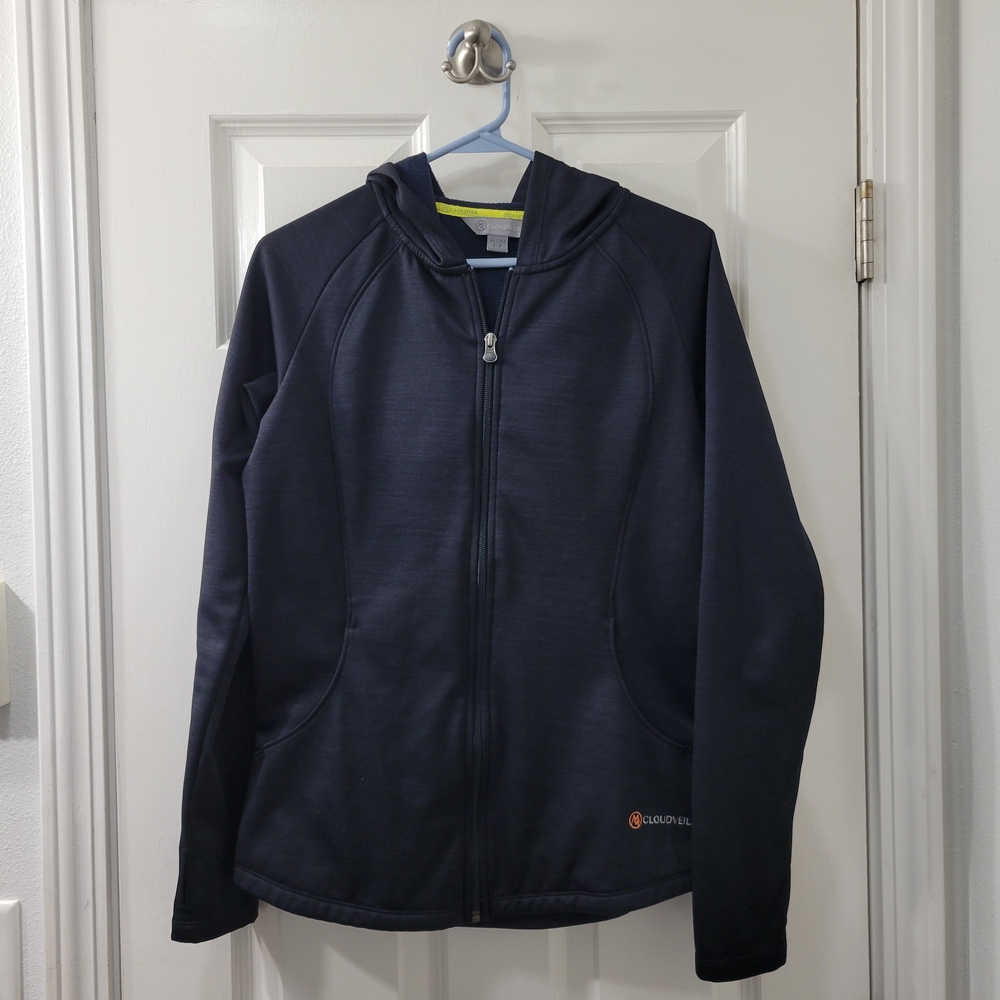 Women's Black Zip-up Hoodie - S